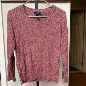 KAREN SCOTT pink sweater